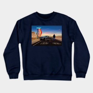 Route 66, Skyliner Motel USA Crewneck Sweatshirt